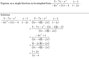 Tuition Center Singapore Maths Tuition - Single Fraction, in its Simplest Form